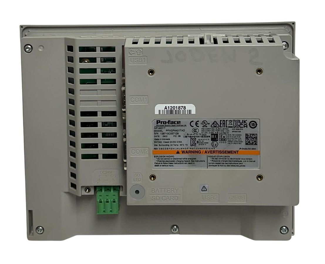 Used SCHNEIDER PROFACE GP-4401T / PFXGP4401TAD OPERATOR INTERFACE Ethernet 24VDC USNP