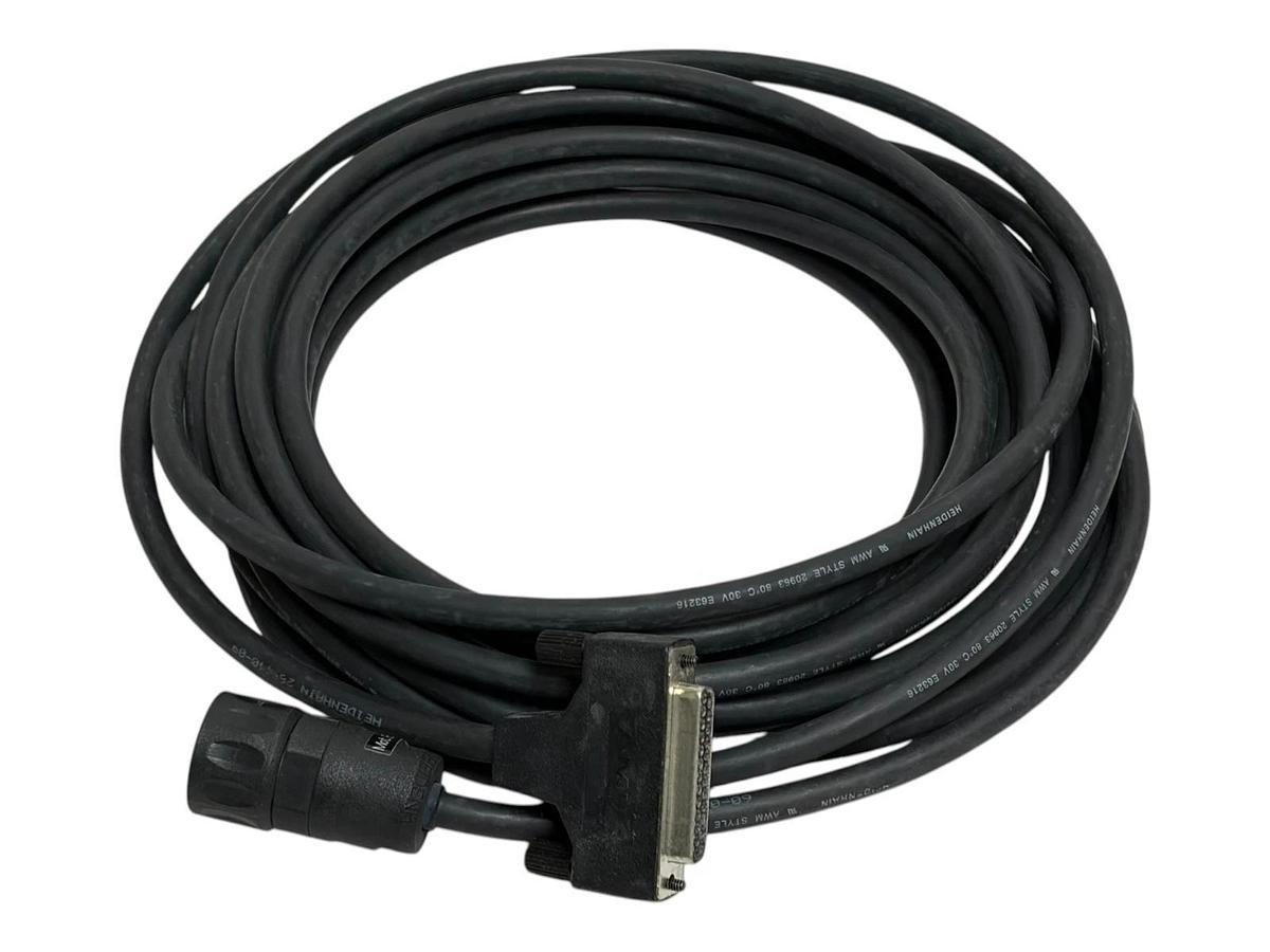 Used Heidenhain ID 289440-09 CNC Motor Encoder Cable 17-Pin Female to 25-Pin D-Sub