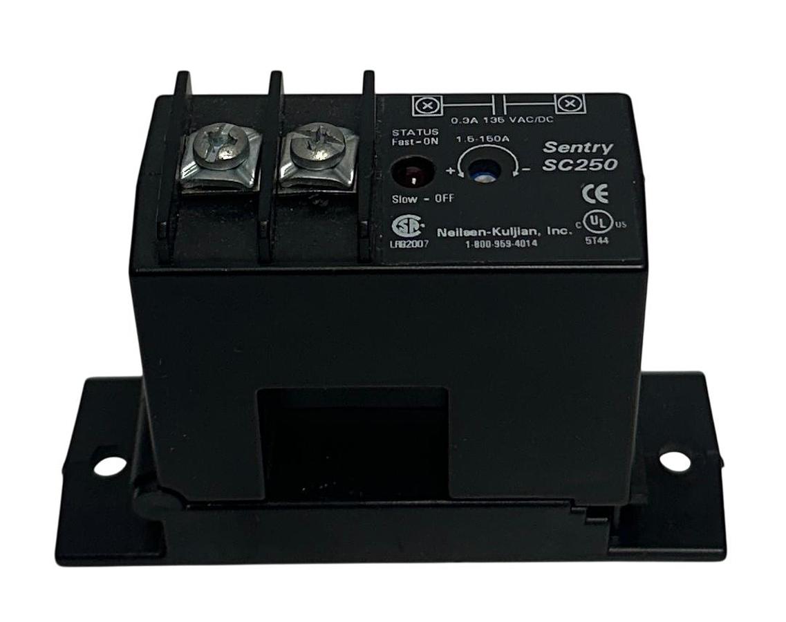 Used NEILSEN-KULJIAN SENTRY SC250 AC CURRENT SWITCH 135VAC/DC 1.5-150A BLACK USNP
