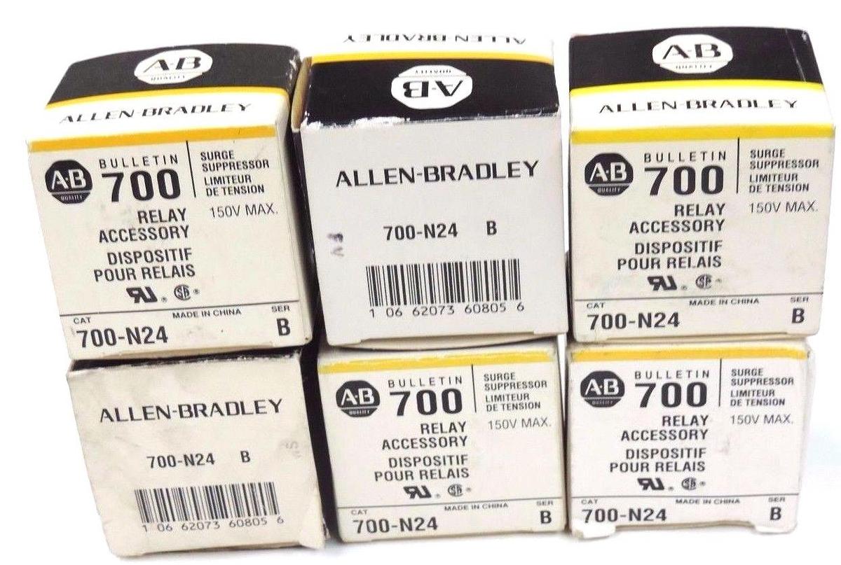 Used LOT OF 6 NIB ALLEN BRADLEY 700-N24 SURGE SUPPRESSORS SER. B