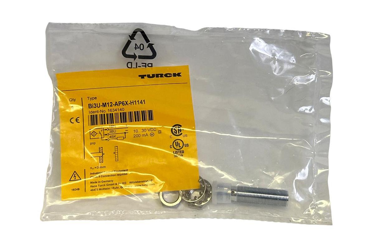Used NEW TURCK Bi3U-M12-AP6X-H1141 / Bi3UM12AP6XH1141 SENSOR 10-30Vdc 200mA 1634140
