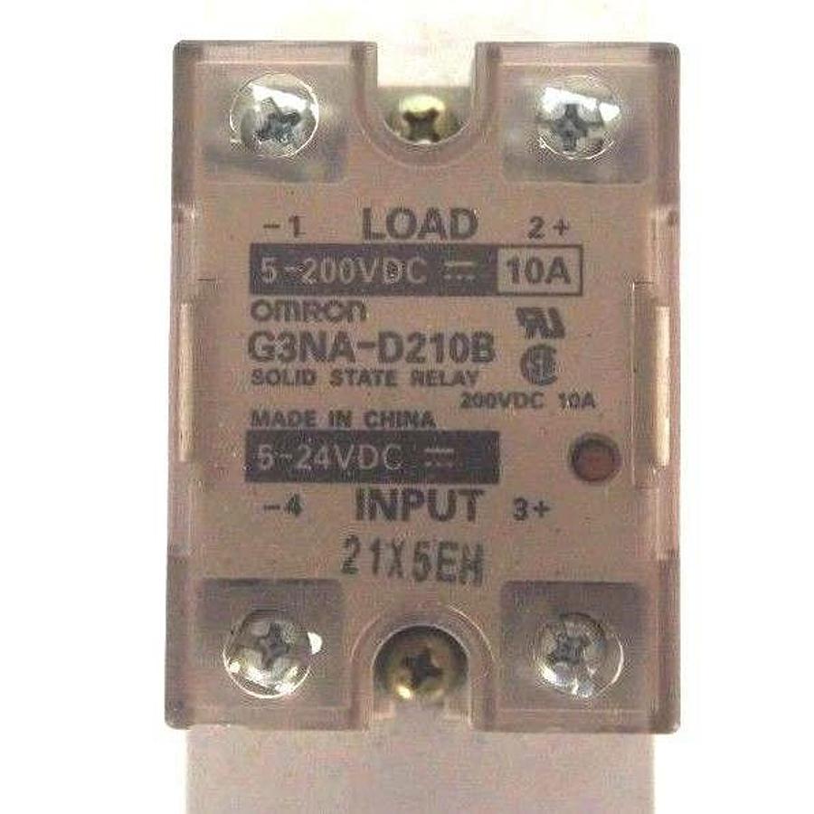 Used OMRON G3NA-D210B SOLID STATE RELAY G3NAD210B, W/ Y92B-N50 HEAT SINK