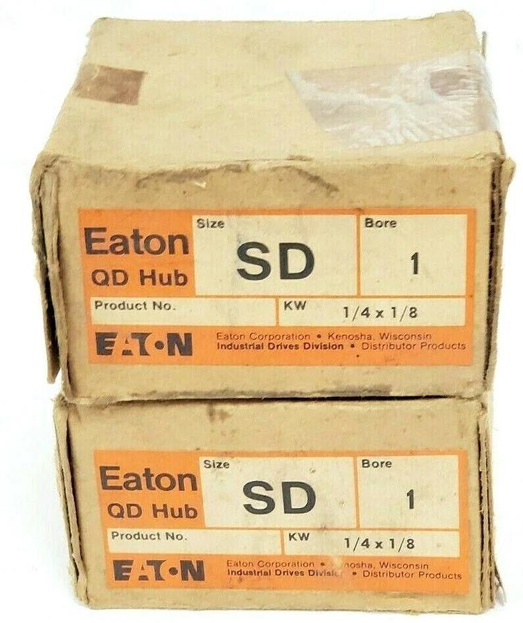 Used LOT OF 2 NIB EATON SD 1 QD HUBS KW 1/4 X1/8