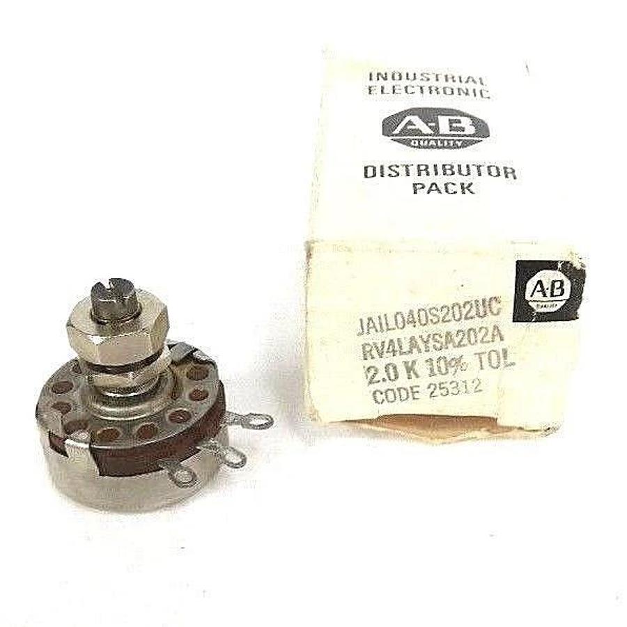 Used NIB ALLEN BRADLEY JAIL040S202UC POTENTIOMETER 2.0K-OHM 10% TOLERANCE 25312