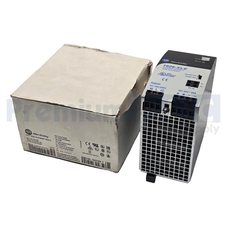 ALLEN BRADLEY 1606-XLE480EP /A POWER SUPPLY IN-100/240V OUT- DC 24-28V, 20A NSMP 884951878754
