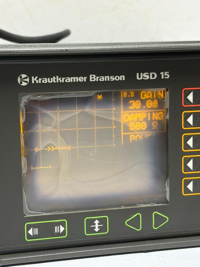 Used Krautkramer Branson USD 15 Ultrasonic Flaw Detector Model USD-15 Working Unit