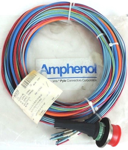 Used NEW AMPHENOL SINE SYSTEMS PYLE P22953-ME CABLE WY-1816-G/Y-DP, 967212