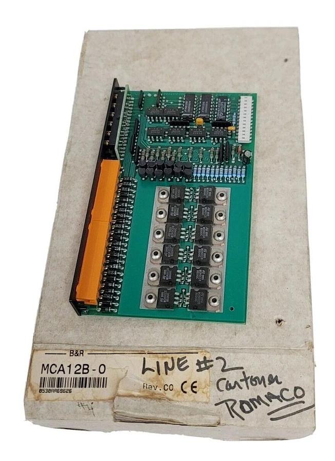 NEW B&R AUTOMATION MCA12B-0 MINI DIGITAL OUTPUT MODULE 24VDC REV. C0 MCA12B0