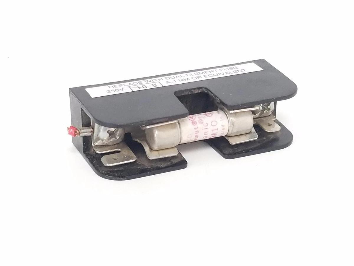 Used GOULD SHAWMUT 30321AB FUSE BLOCK 30AMP 1P 600VAC W/ GOULD SHAWMUT TRM10 FUSE