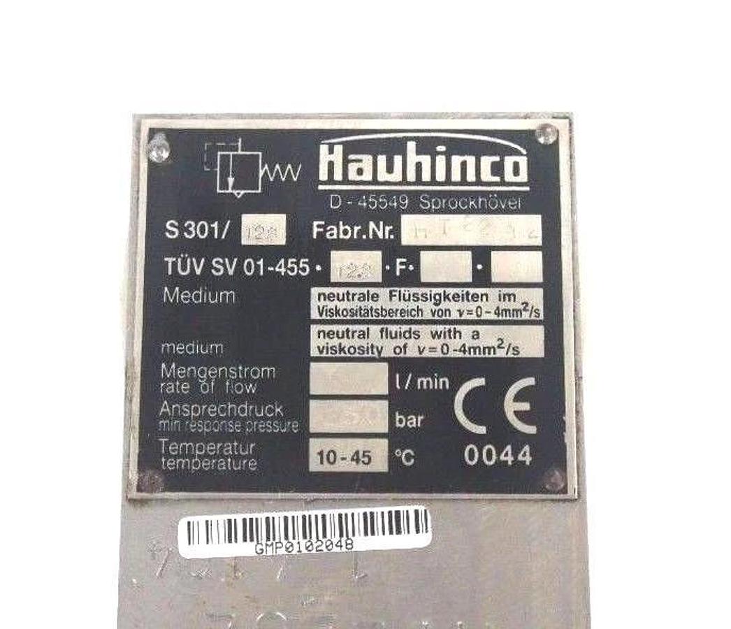 NEW HAUHINCO S301/128 HYDRAULIC VALVE FABR. NO. 6414885 HT2282