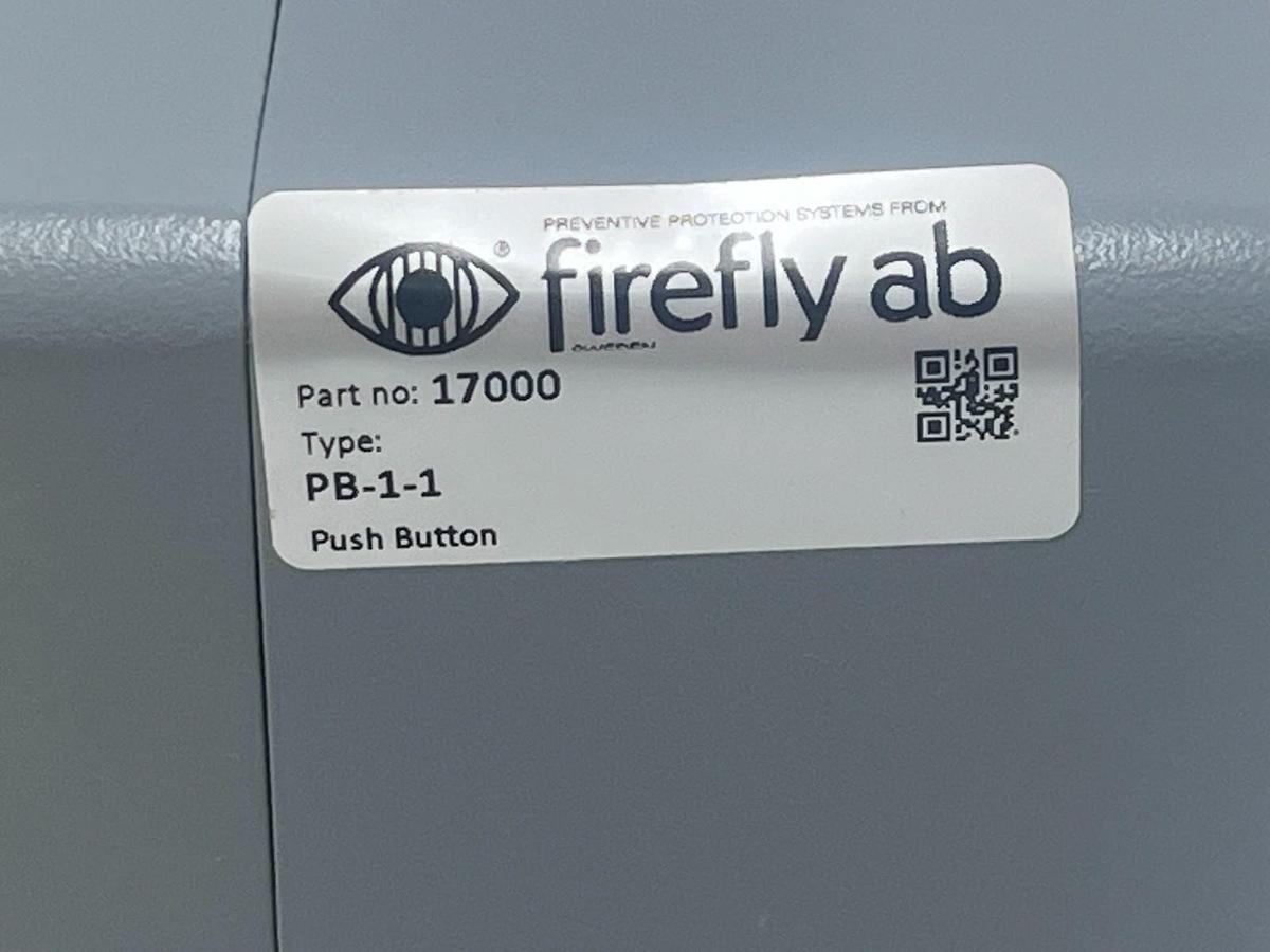 Used FIREFLY AB PB-1-1 Manual Release Push-Button 17000 Fire Suppression Emergency
