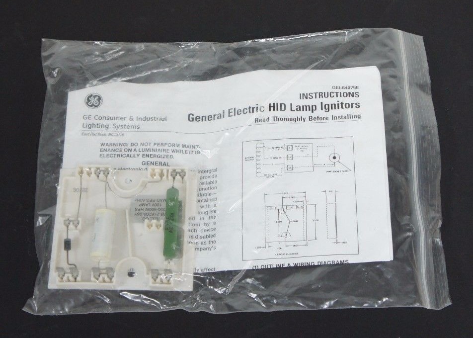 NEW GE 35-216700-06Y LAMP IGNITOR 200-400W HPS, 100V LAMP, MAG-REG 60HZ