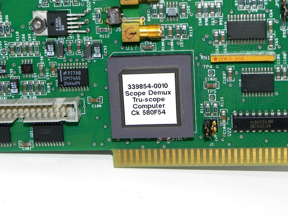 Used TRU-SCOPE 339854-0010 SCOPE DEMUX CK 580F54 BOARD 3398530020 REV. 03