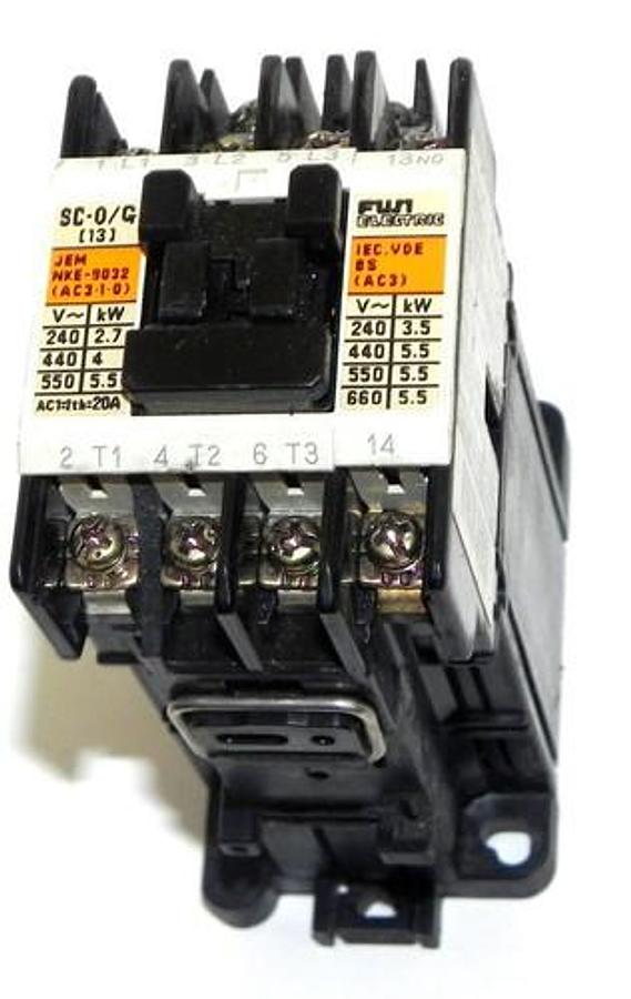 Used FUjI ELECTRIC SC-0/G CONTACTOR 4GC0F0, SC-O/G (13)