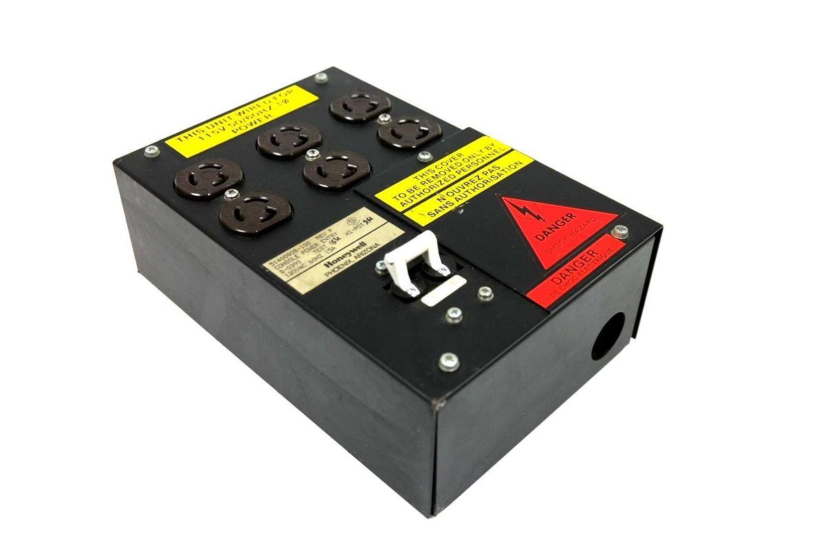 Used HONEYWELL 51400808-100 REV. P POWER ENTRY CONSOLE 120VAC 60HZ 15A 51400808100