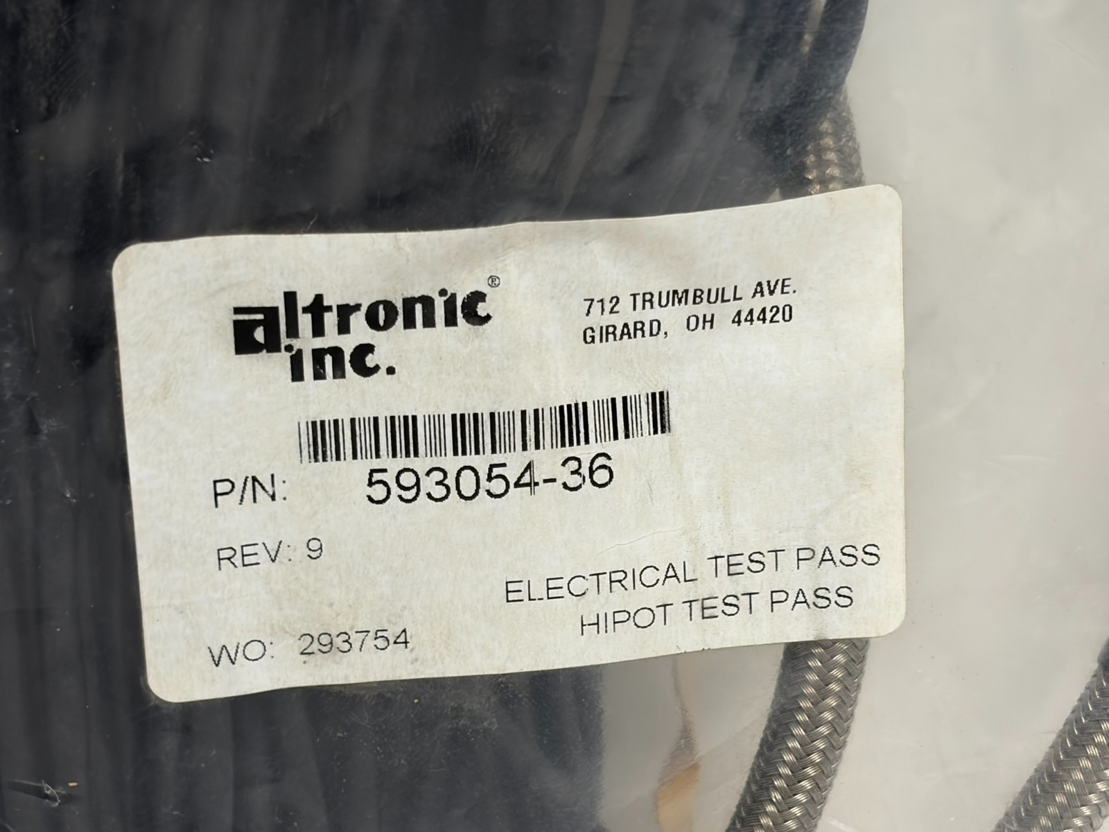 Altronic 593054-36 Shielded Ignition Spark Plug Cable Assembly 36 Inch - New
