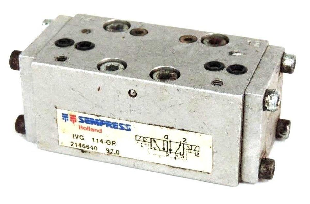 Used SEMPRESS IVG 114-GR PNEUMATIC PILOT VALVE 2146640 IVG114GR