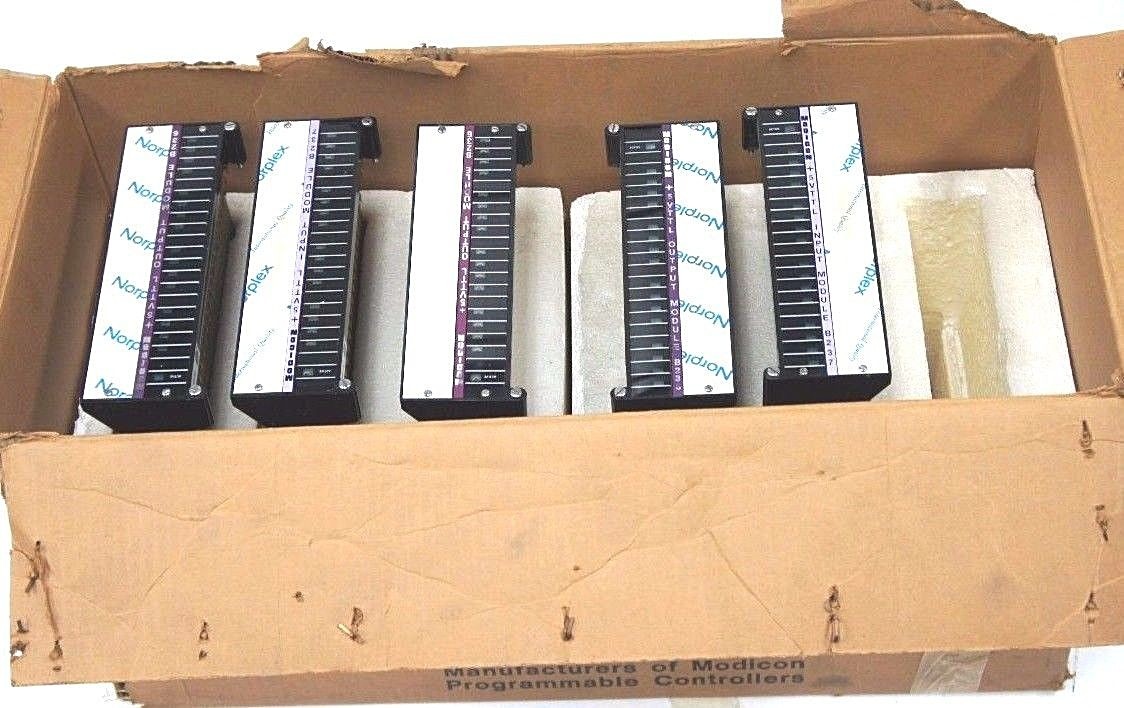 Used MASTER CASE OF 5 GOULD MODICON B236 AND B237 OUTPUT MODULE +5VTTL