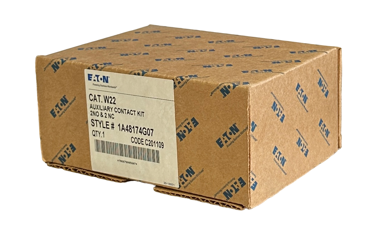 Used NEW EATON W22 / 1A48174G07 AUXILIARY CONTACT KIT 2NO & 2NC SCREW TERMINAL