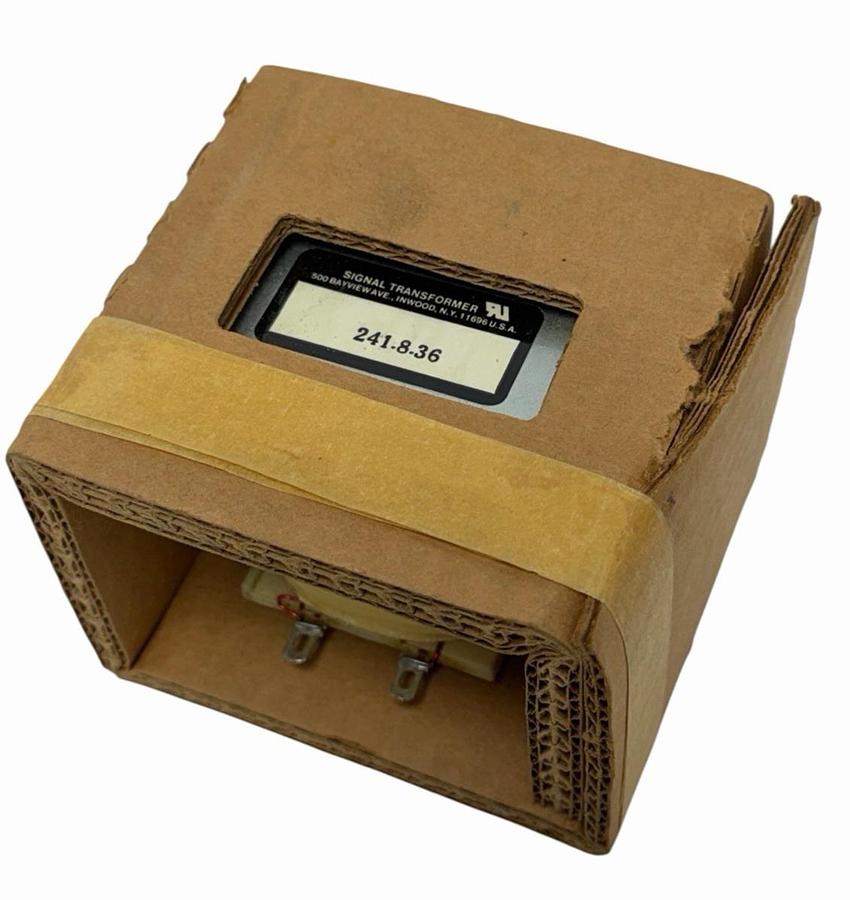 Used NEW SIGNAL TRANSFORMER 241-8-36 TRANSFORMER 2SCREW MOUNT 2.8AMP 36V FULL LOAD