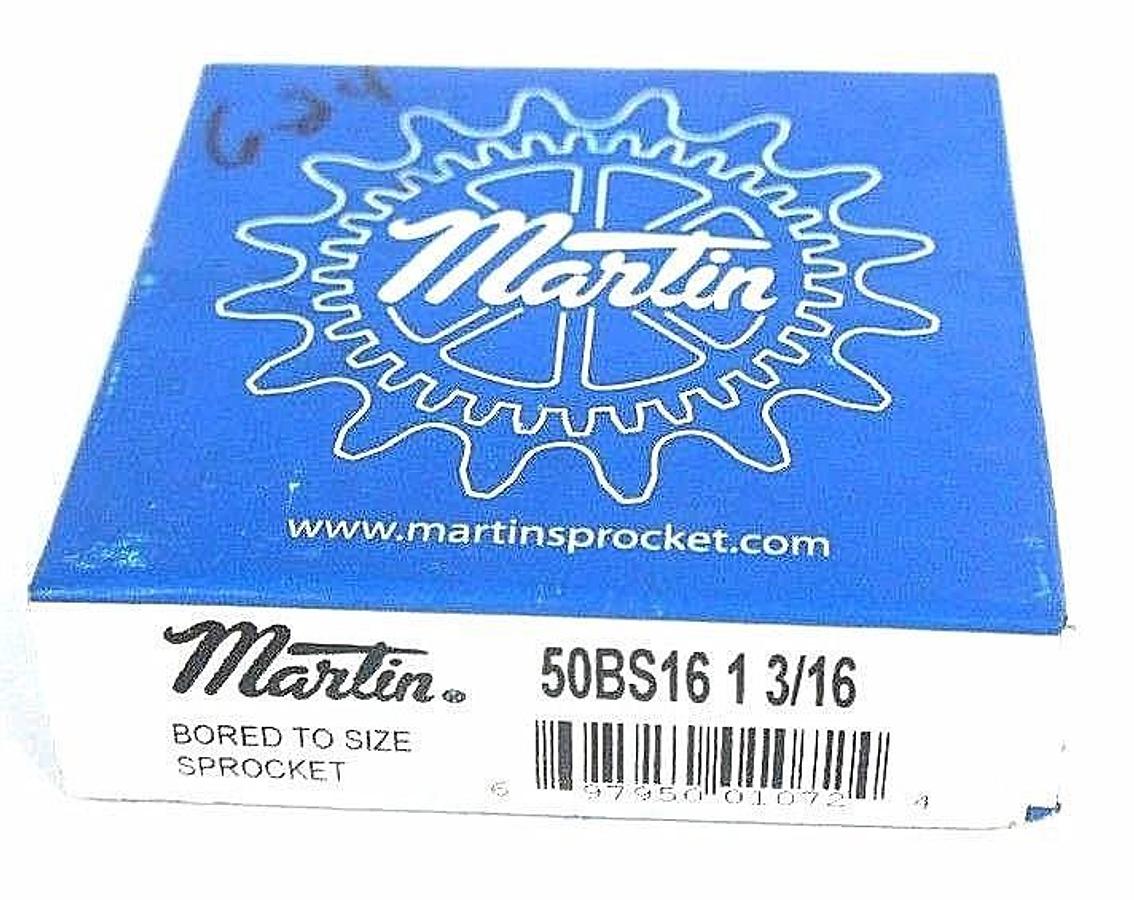 Used FACTORY SEALED MARTIN 50BS16-1-3/16 SPROCKET 1-3/16" BORE 16 TEETH 50BS161316