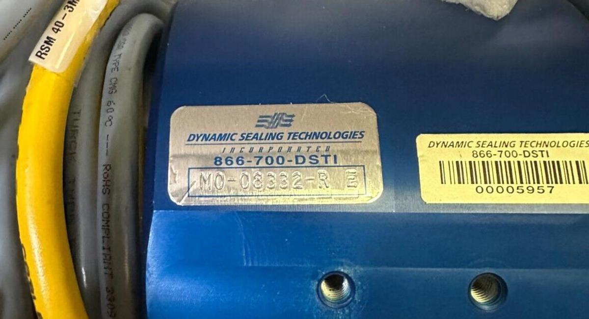 Used NEW DYNAMIC SEALED TECHNOLOGY M0-08332-R / M008332R ROTARY UNION PRE-WIRED NNB