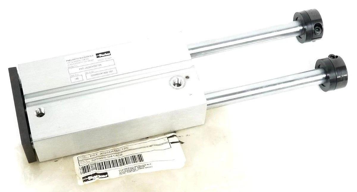 Used NEW PARKER PNEUMATIC P5T-J025DHSE12​5 SHORT STROKE THRUSTER CYLINDER 145PSI
