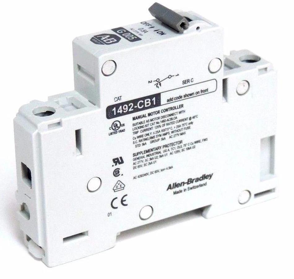 NIB ALLEN BRADLEY 1492-CB1G005 CIRCUIT BREAKER SER C 1492CB1G005