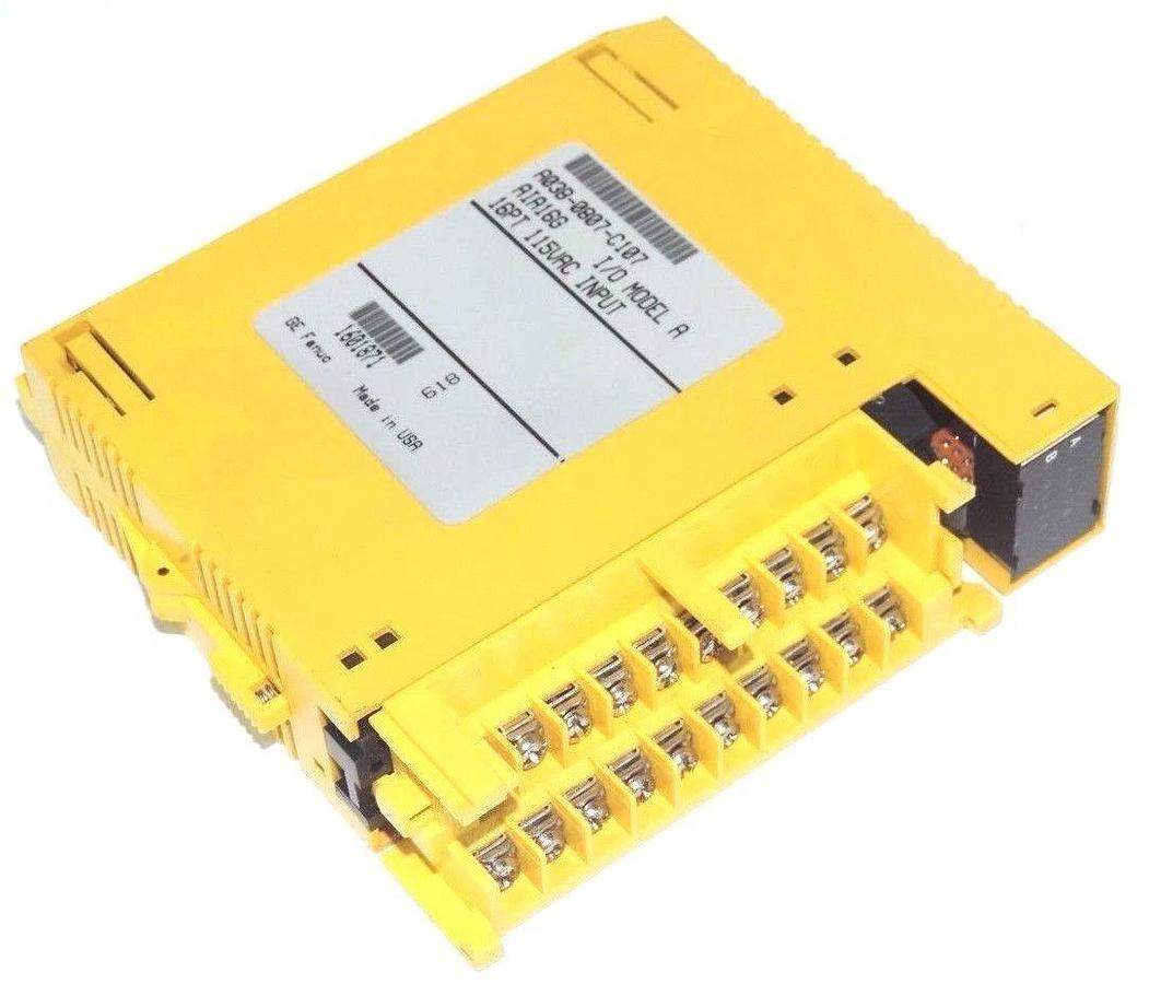 Used LOT OF 3 FANUC A03B-0807-C107 AIA16G INPUT MODULES A03B0807C107 W/O FRONT COVER