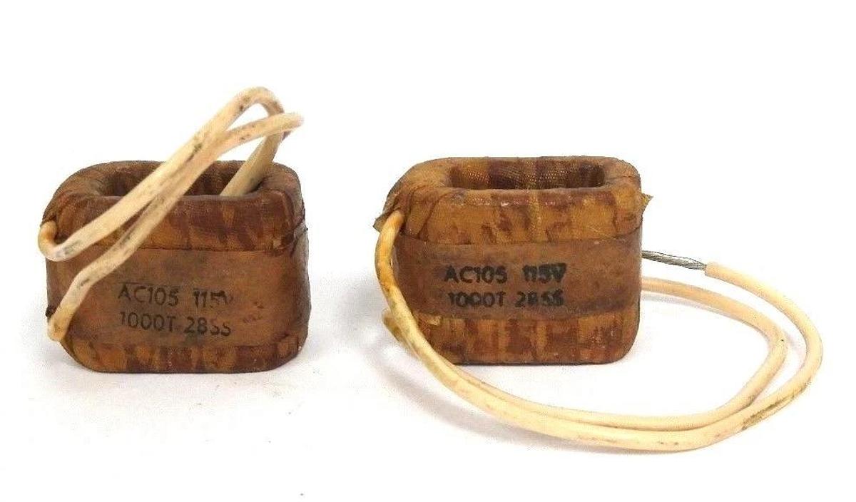 Used LOT OF 2 GENERIC 1000T-28SS COILS AC105 115V