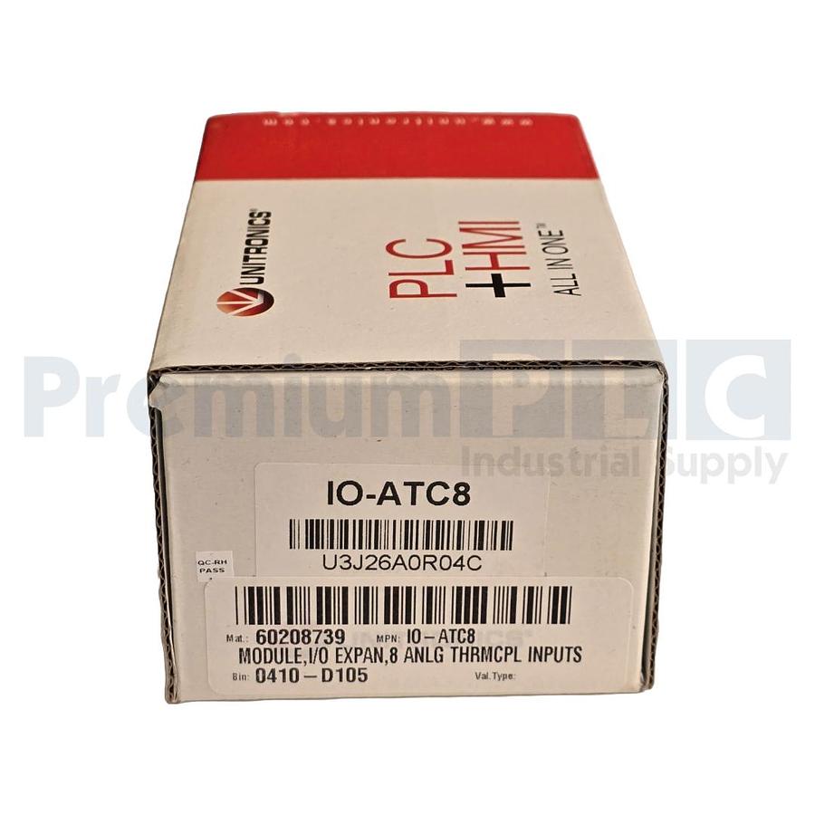 Used NEW UNITRONICS IO-ATC8 / IOATC8 VISION I/O EXPANSION MODULE THERMOCOUPLE NSMP