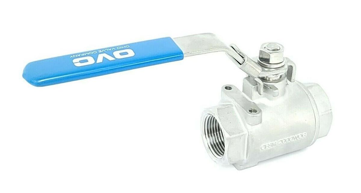 Used NEW HAITIMA OVC 1-1/4'' CF8M 2000WOG STAINLESS STEEL BALL VALVE