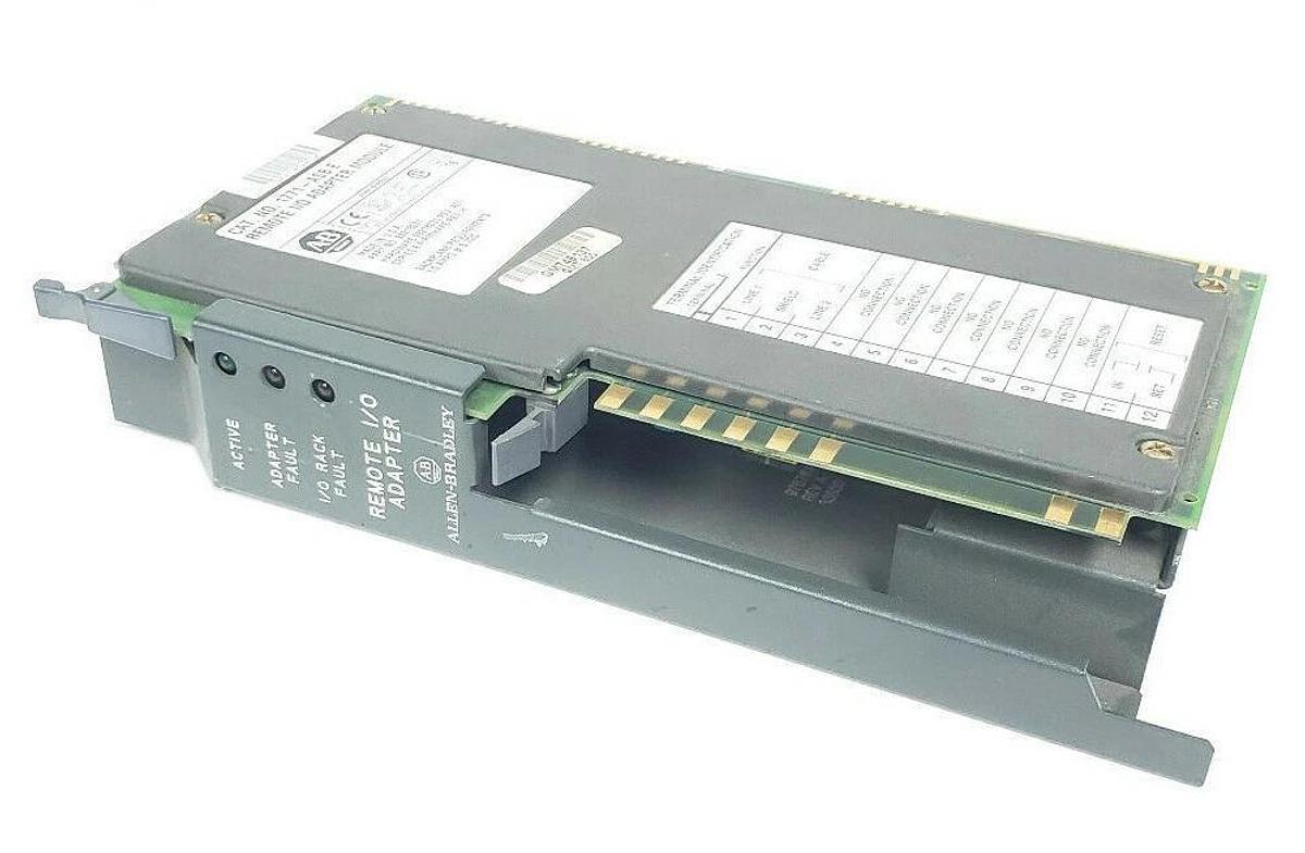 Used ALLEN BRADLEY 1771-ASB/E REMOTE I/O ADAPTER H/W REV: A01 SER. E F/W REV: H