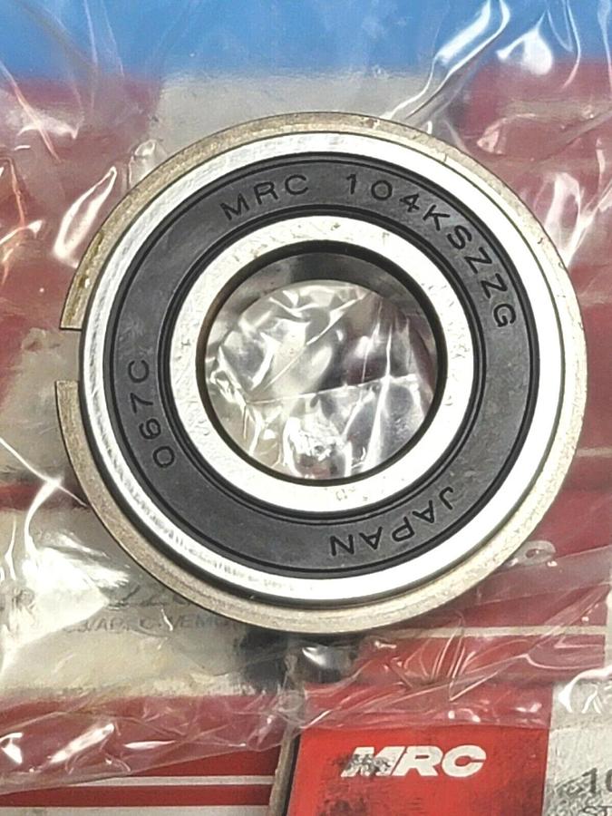Used LOT OF 10 NIB MRC 104KSZZG SINGLE ROW BALL BEARINGS