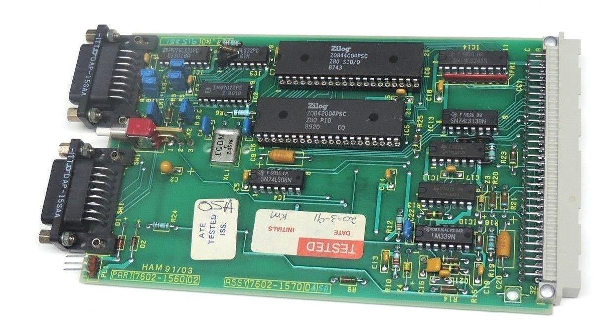 Used PRESSTECH 7602-15700, 7602-1560-02 PC BOARD 7602-156Z-02 E5 CEL