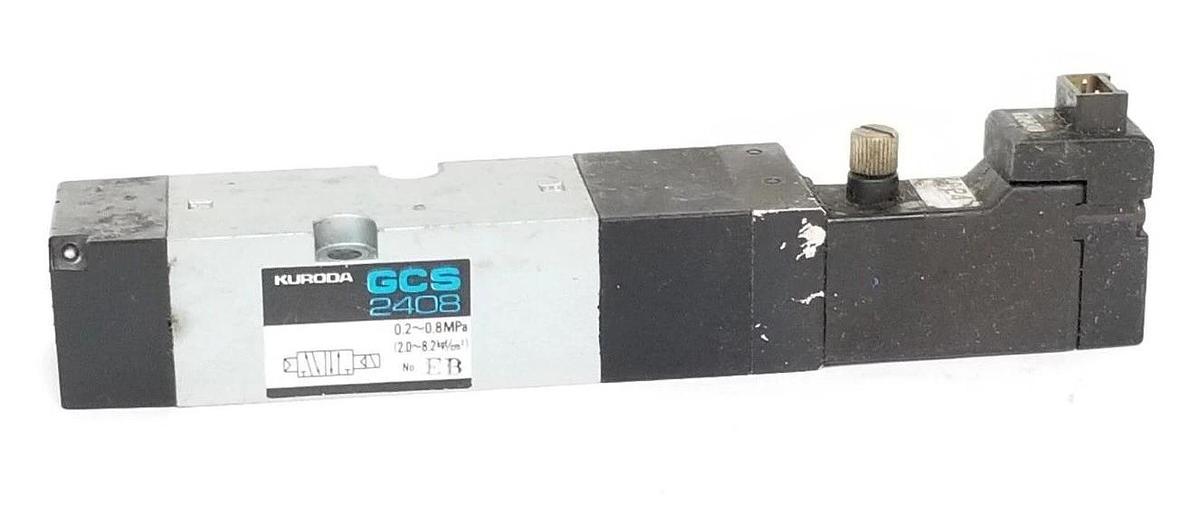 Used KURODA GCS2408 VALVE GCS-2408, 0.2~0.8 MPa, DC 24