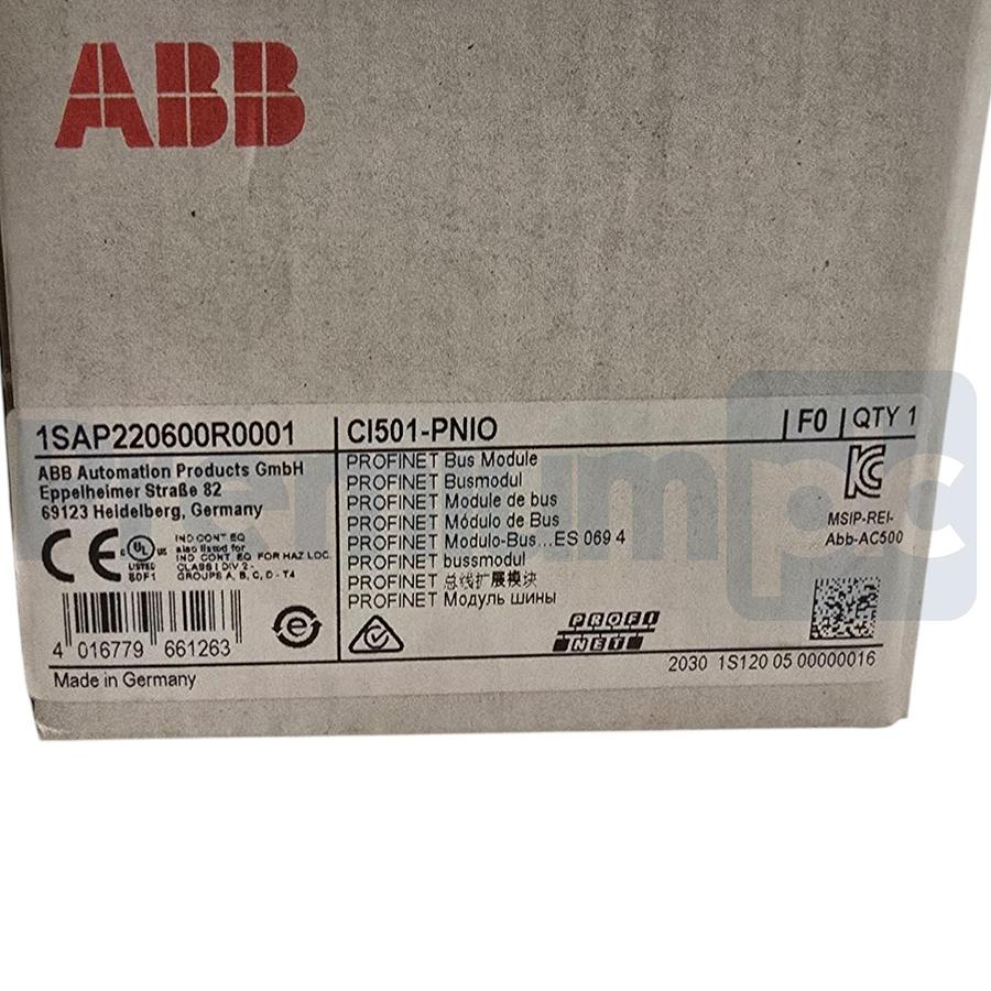 ABB CI501-PNIO | 1SAP220600R0001 S500 PROFINET Bus Module 8DI/8DO/4AI/2AO NSFS