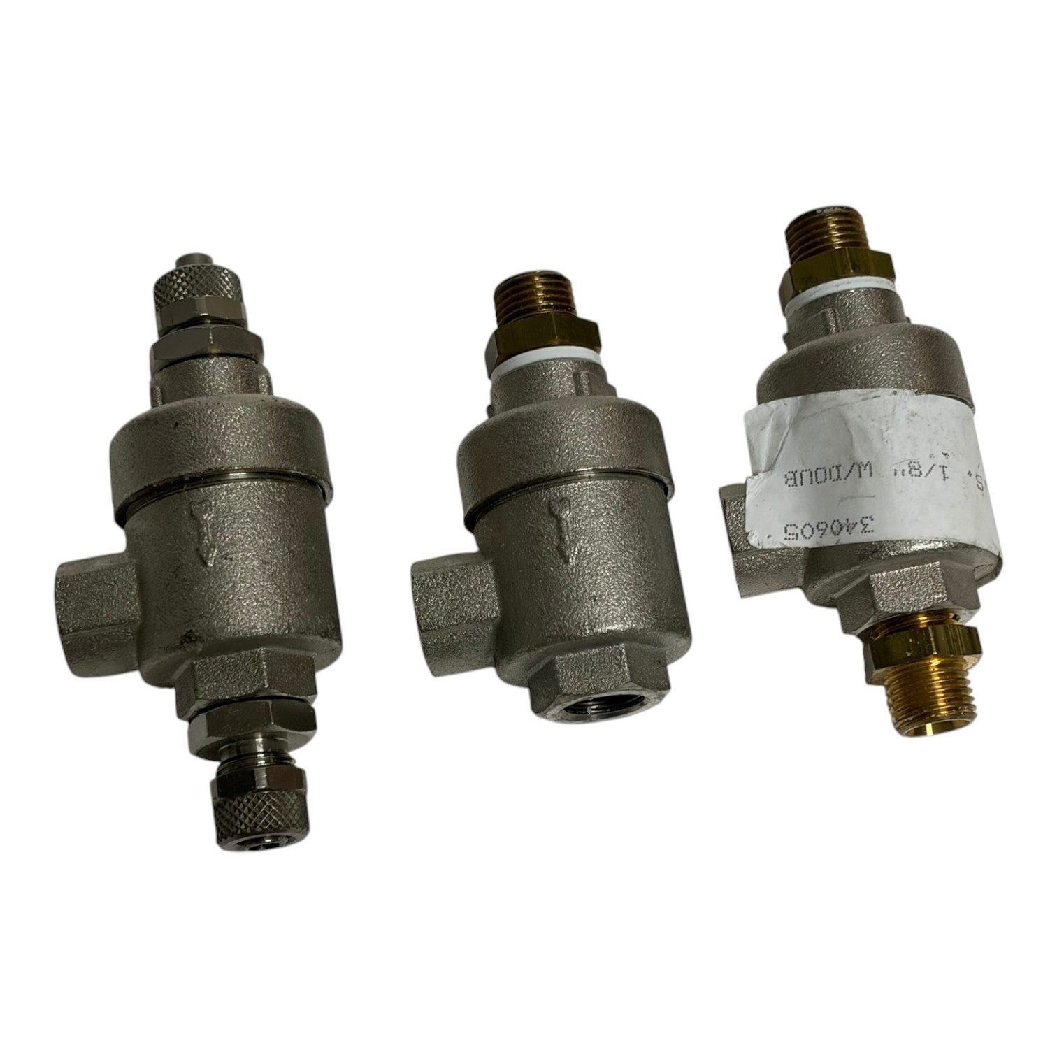 Used New Surplus Lot of 3 Tire Changer Bead Breaker Quick Exhaust Valves 1/8" TOY 322