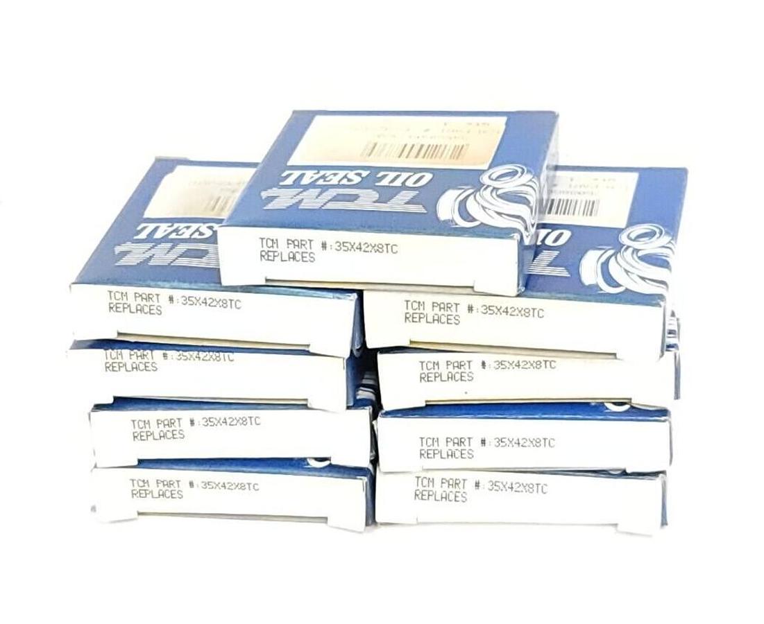 Used LOT OF 9 NIB TCM 35X42X8TC OIL SEALS