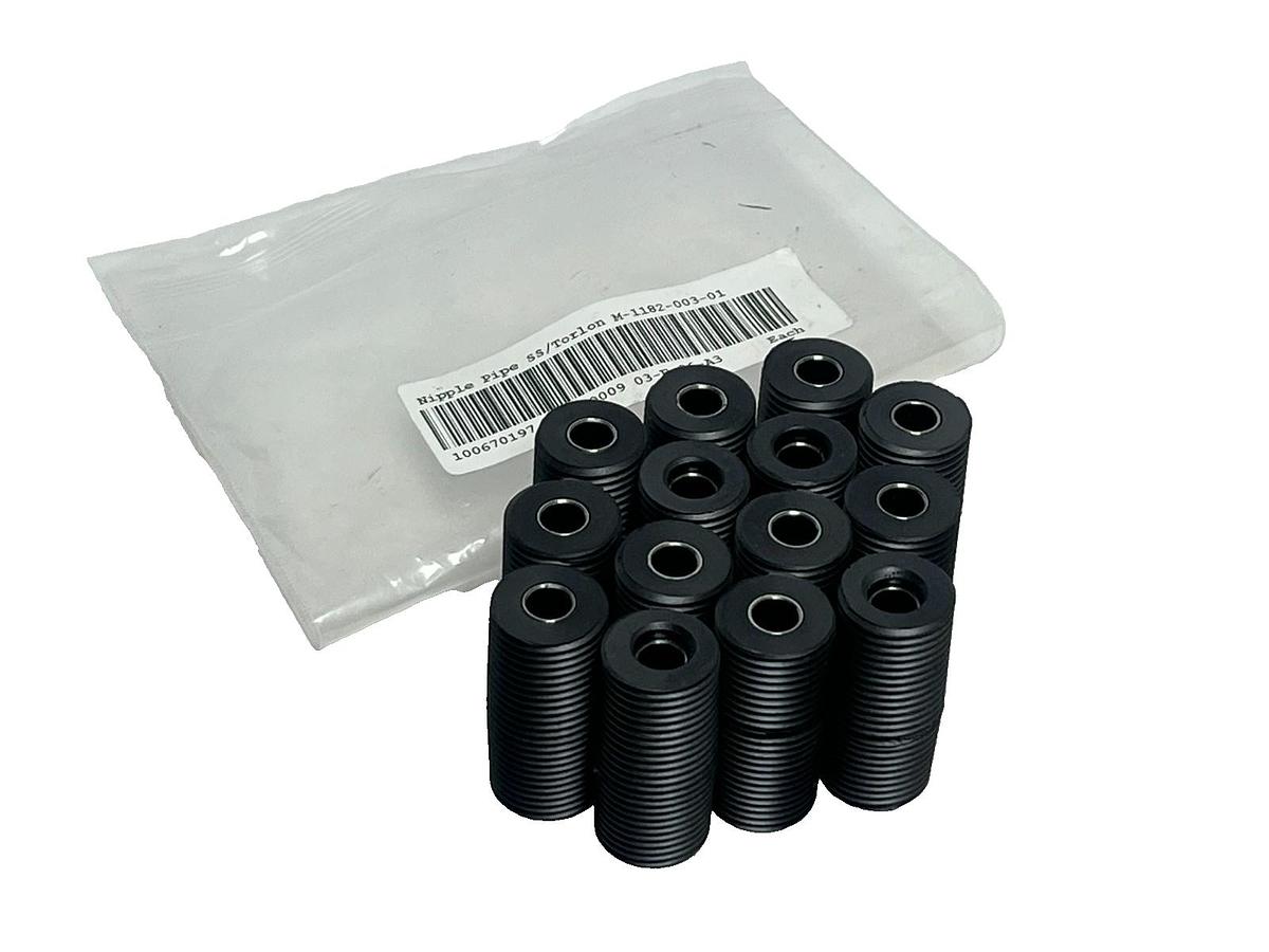Used Lot of 14 Torlon SS Composite Pipe Nipple Fittings M-1182-003-01 New Surplus
