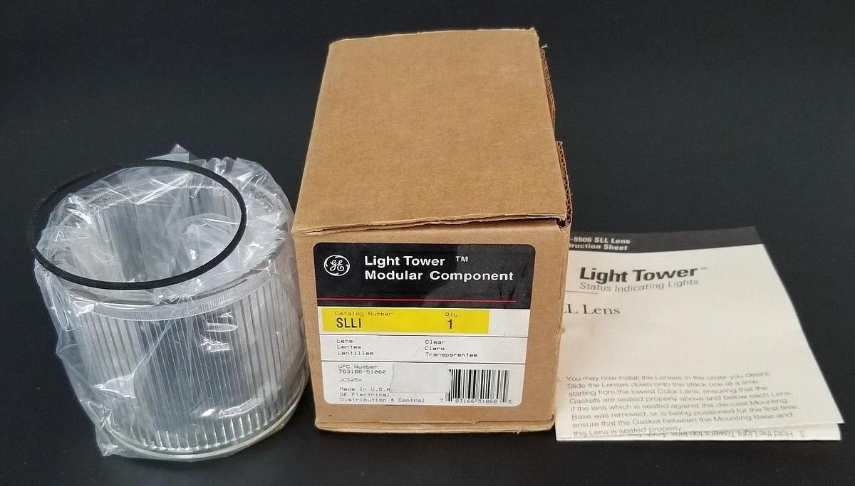 Used NIB GENERAL ELECTRIC SLLI CLEAR LIGHT TOWER LENS
