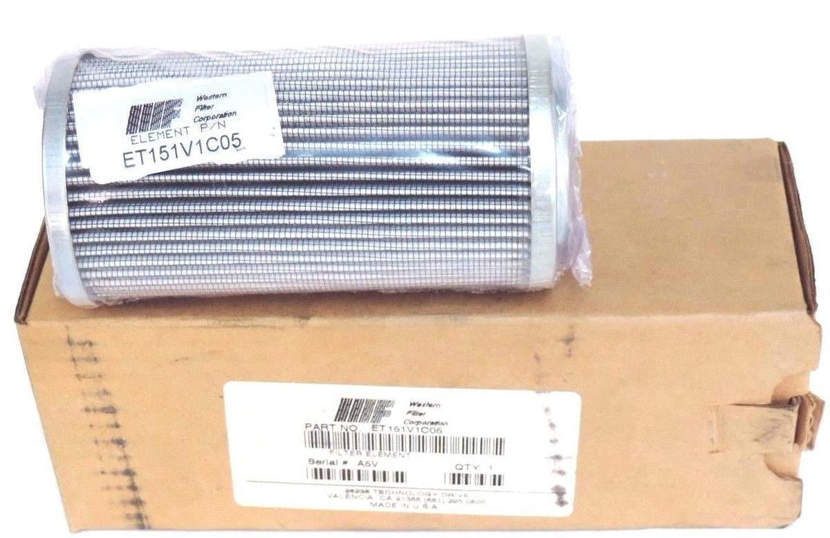 Used NIB WESTERN FILTER CORP. ET151V1C05 FILTER ELEMENT
