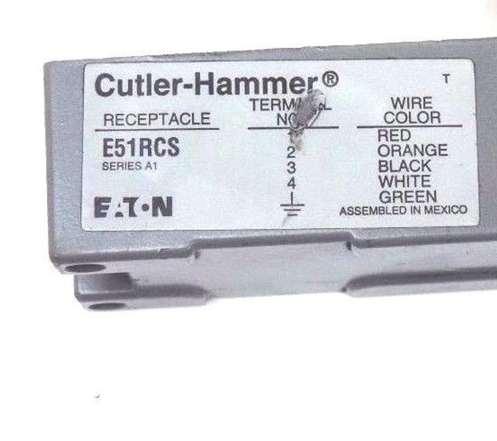 Used CUTLER HAMMER E51RCS EPOXY FILLED RECEPTACLE SERIES A1