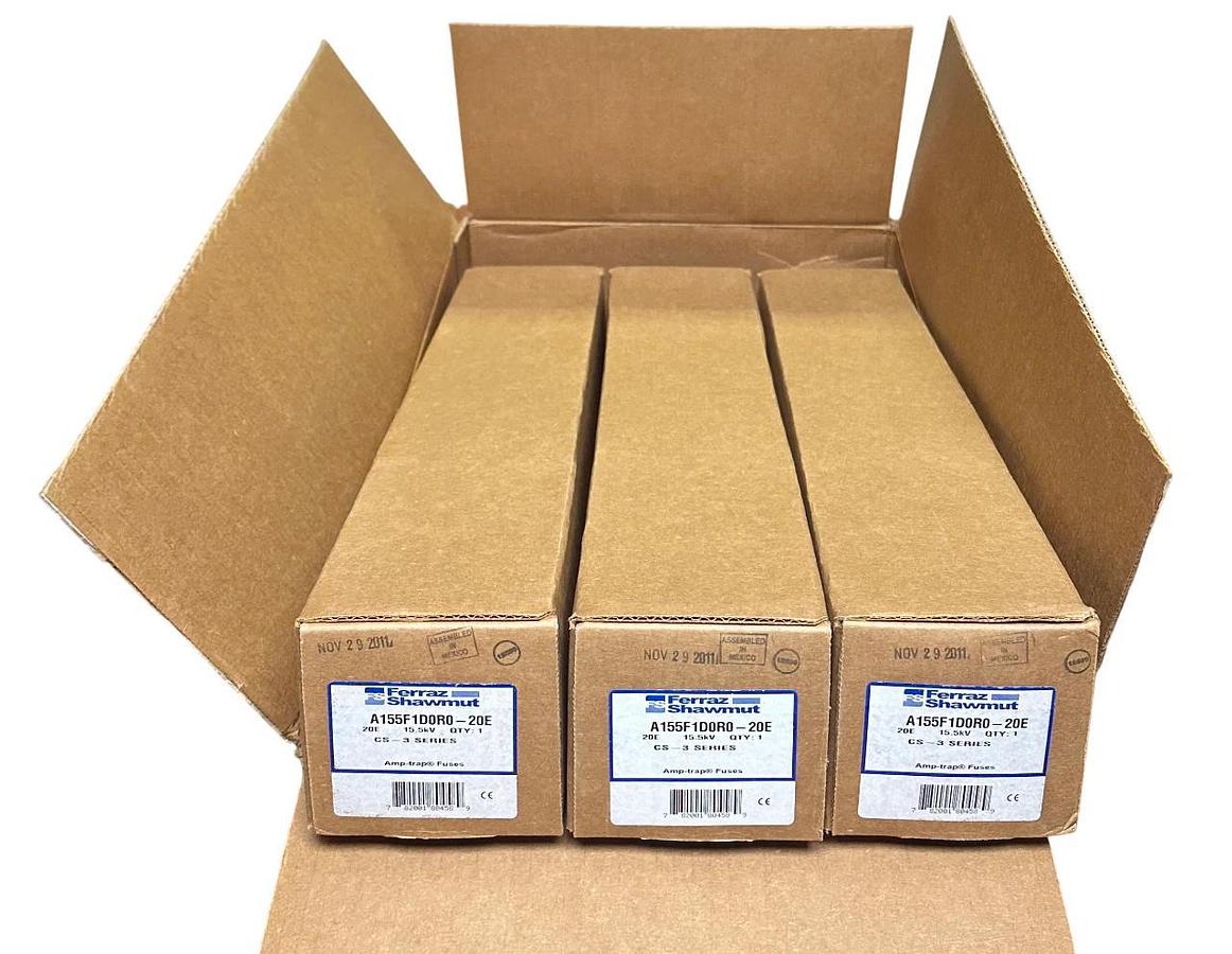 3 FERRAZ SHAWMUT A155F1D0R0-20E / A155F1D0R020E Amp-trap CS-3 SERIES 15.5kV NSMP