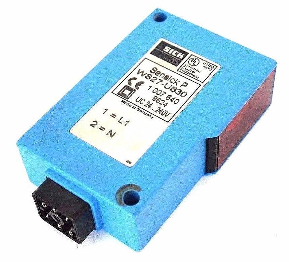 Used SICK OPTIC WS27-U630 PHOTOELECTRIC 24-240V, 2VA, WS27U630