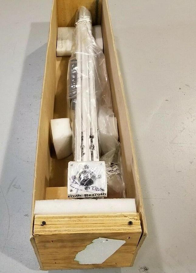 Used REXROTH CUSTPART-75 LINEAR SLIDE & SRS 030-M01-3-00 GEAR BOX 39-3/8'' IN. OAL