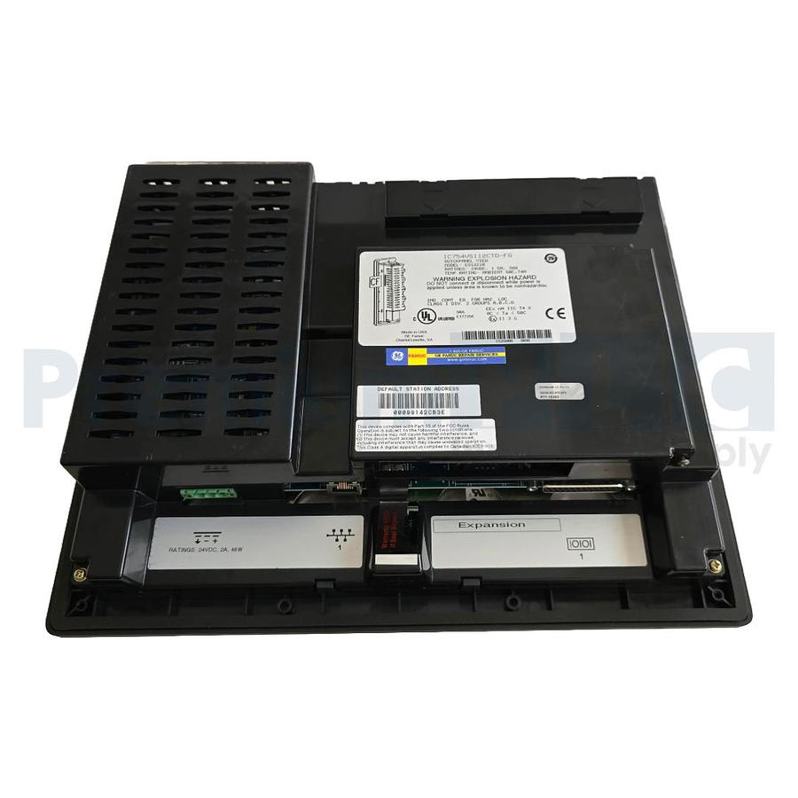 Used GE Fanuc IC754VSI12CTD-FG QuickPanel View 12" HMI Panel 24VDC ES1221R Reman.