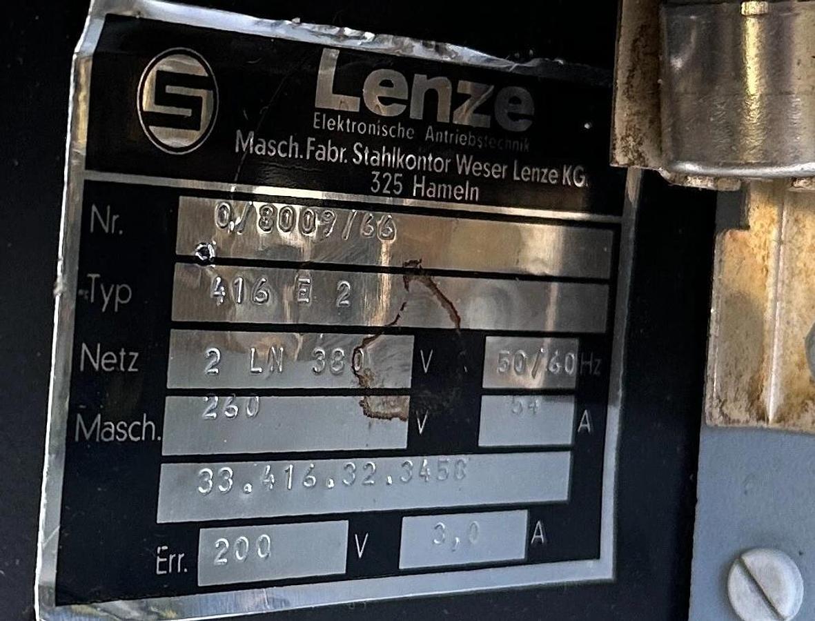 Used LENZE 0/8009/66 / 416-E2 / 33.416.32.345 MOTOR DRIVE AMPLIFIER 380V 54A 416E2