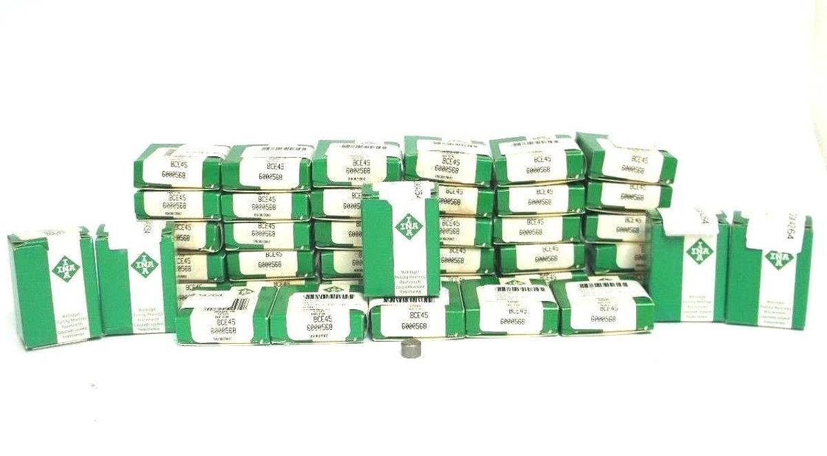 Used LOT OF 40 NIB INA BCE45 DRAWN CUP NEEDLE ROLLER BEARINGS 1/4" BORE