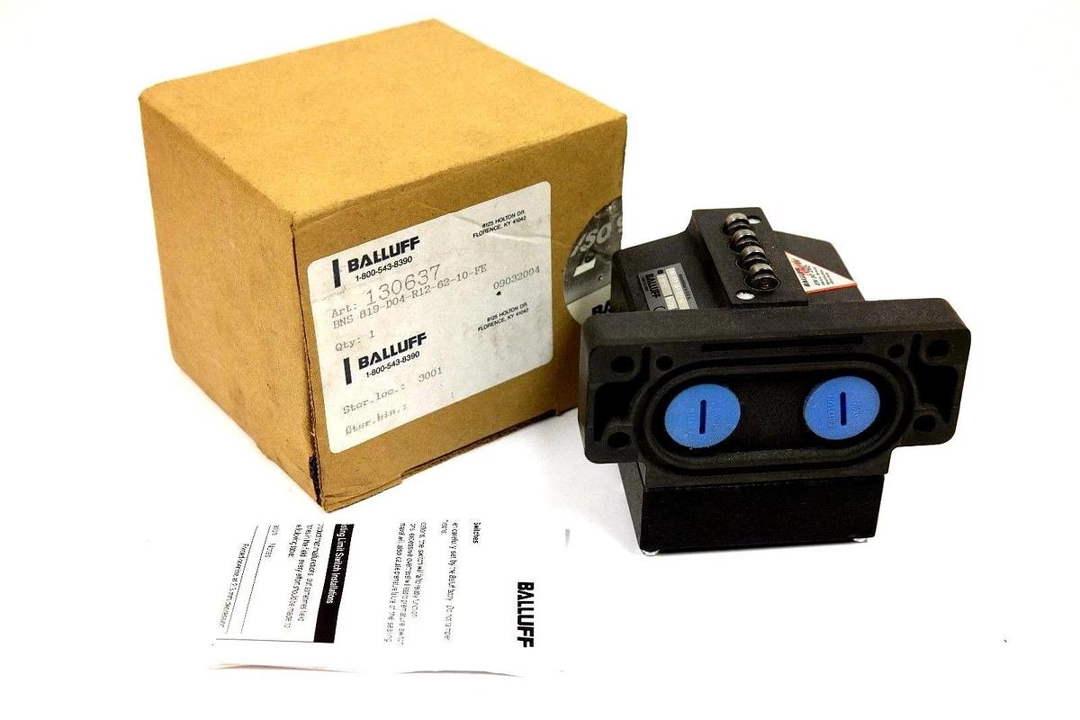 Used NIB BALLUFF BNS 819-D04-R12-62-10-FE SWITCH BNS01KK 130637 BNS819D04R126210FE